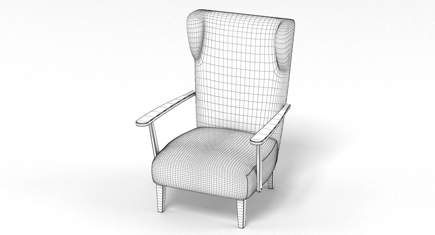 Armchair 004 3D model_7