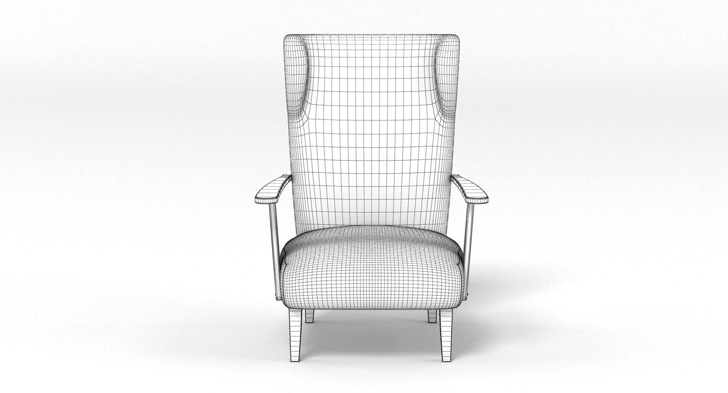Armchair 004 3D model_8