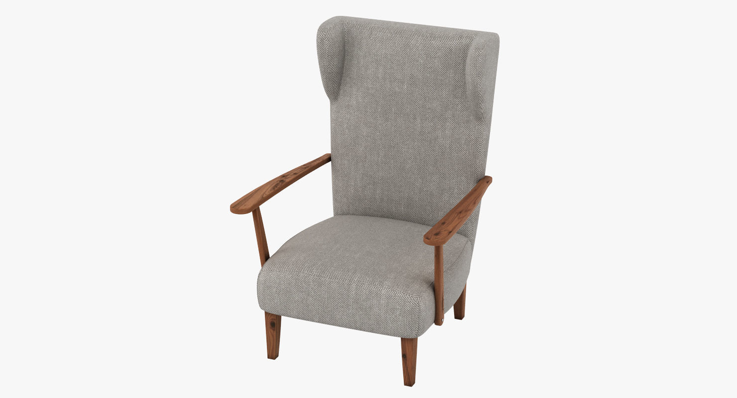 Armchair 004 3D model_9