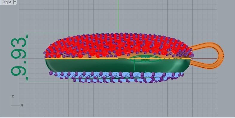 Heart pave pendant with hinge 583 3D print model_7