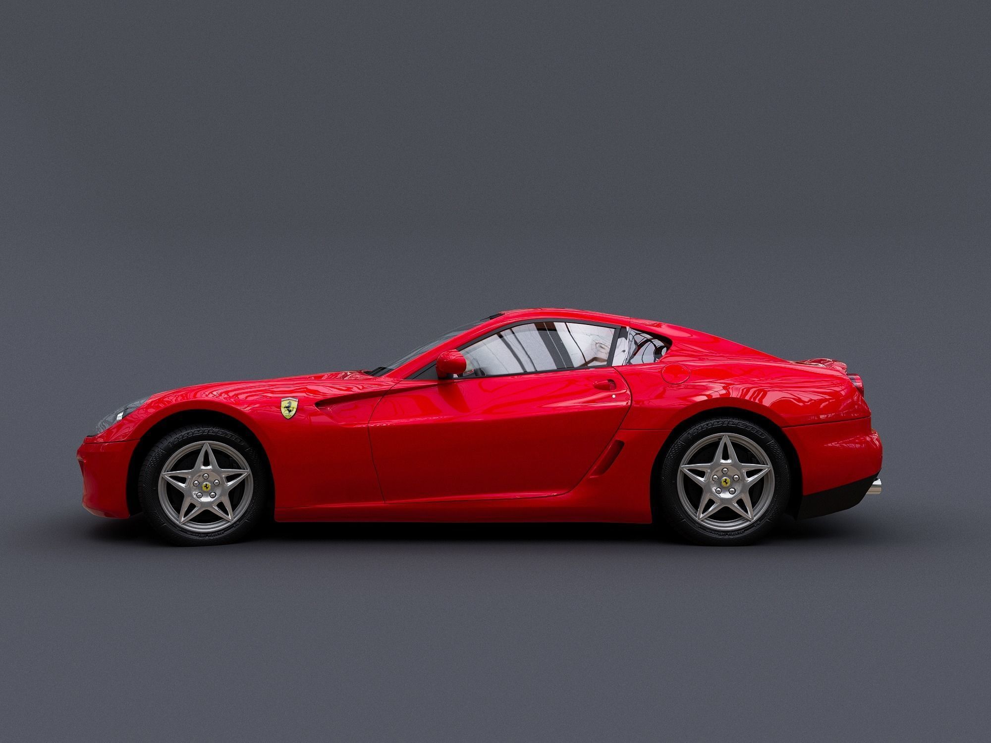 Ferrari Rigged 3D model_4