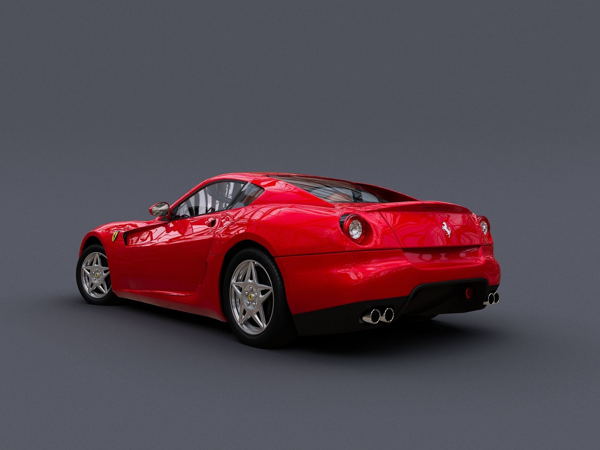 Ferrari Rigged 3D model_6