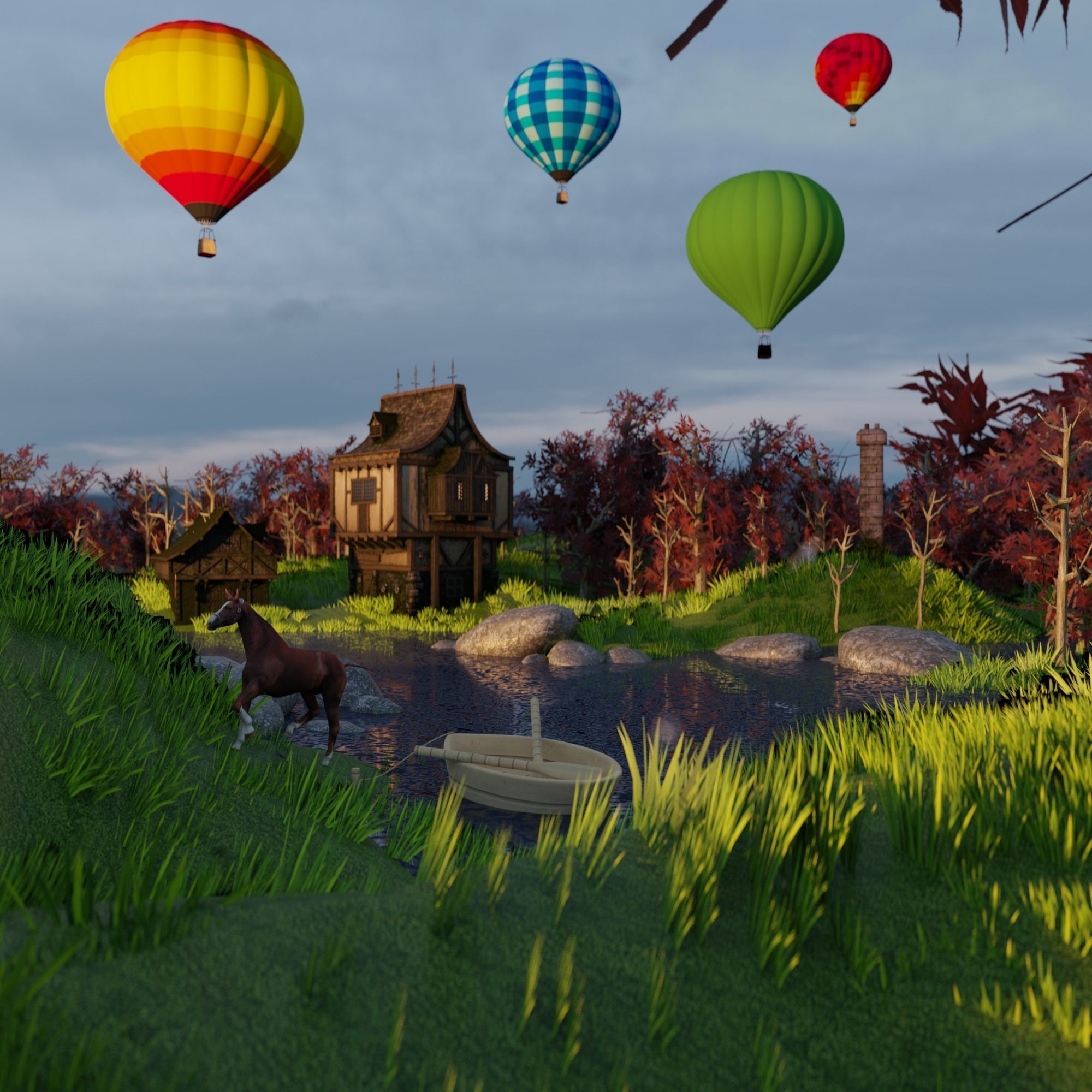 LANDSCAPE FROM 1962 3D model_1