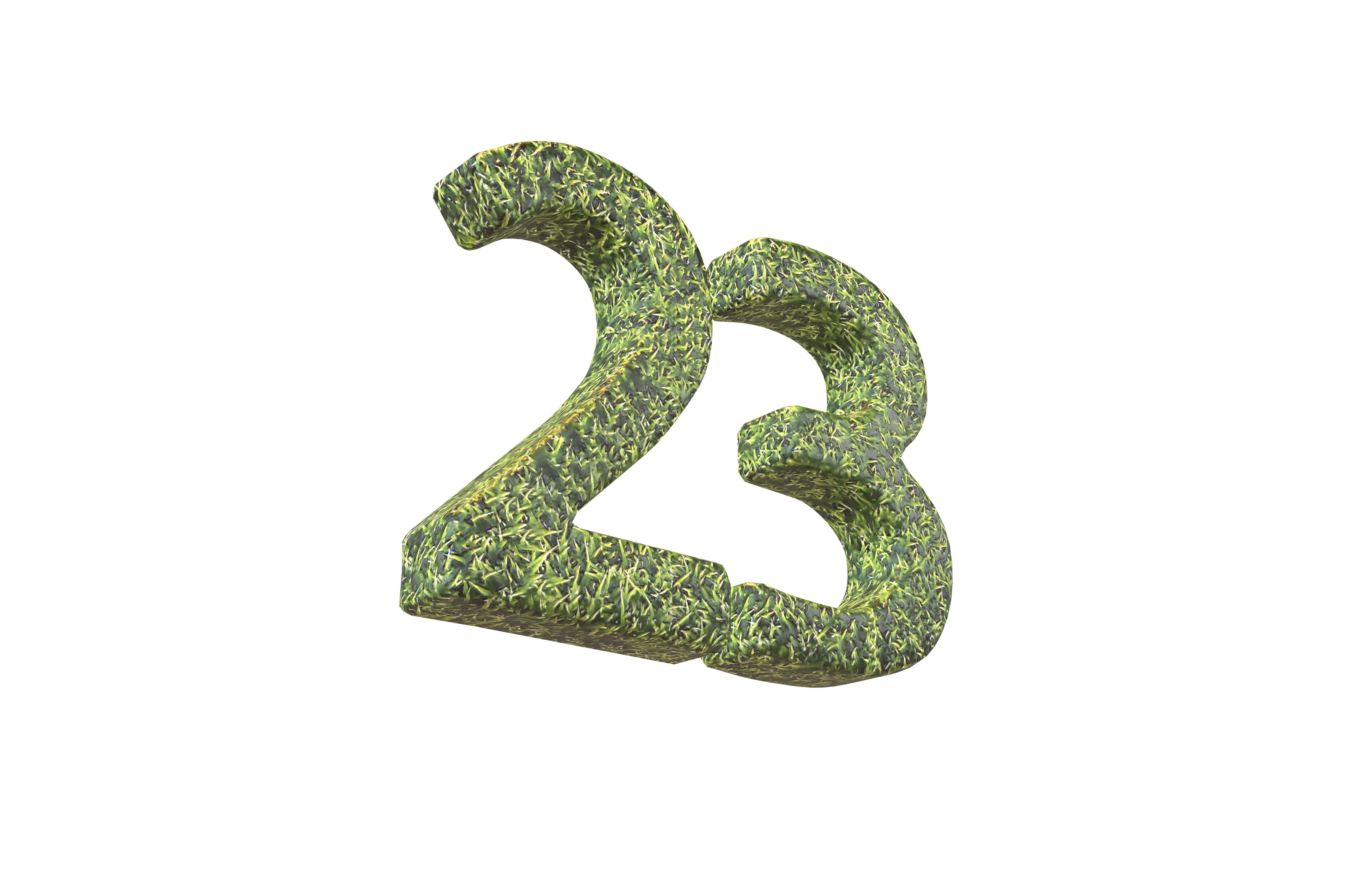 Grass Date Number 23 v2 001 Low-poly 3D model_3