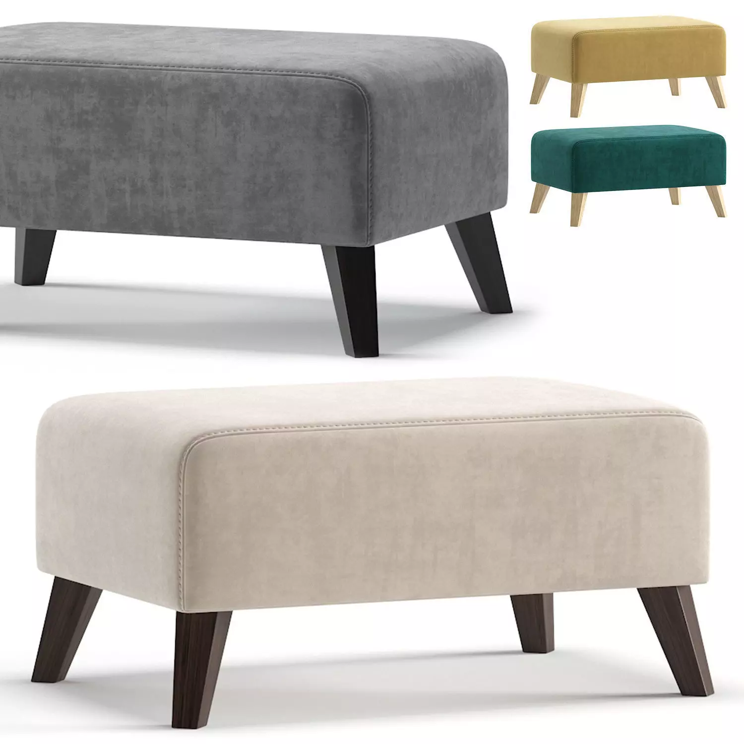 Pouffe Newbury 4 Colors Version divan ru 3D model