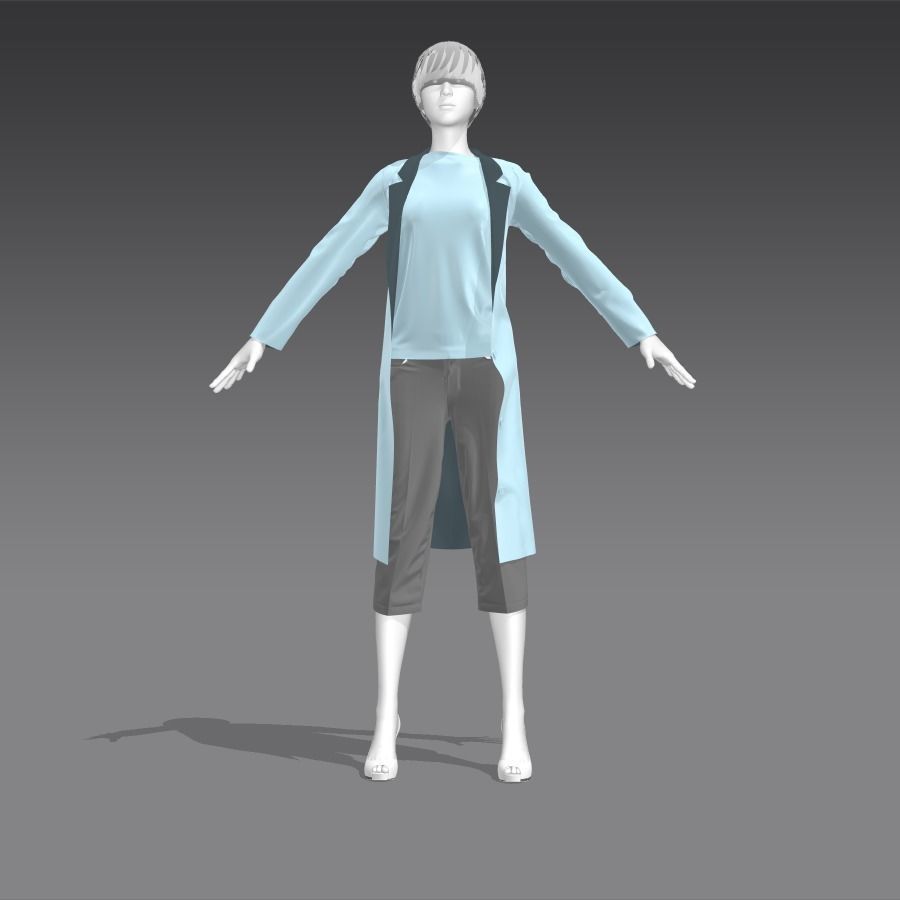 Female Clothing 03 3D model_6