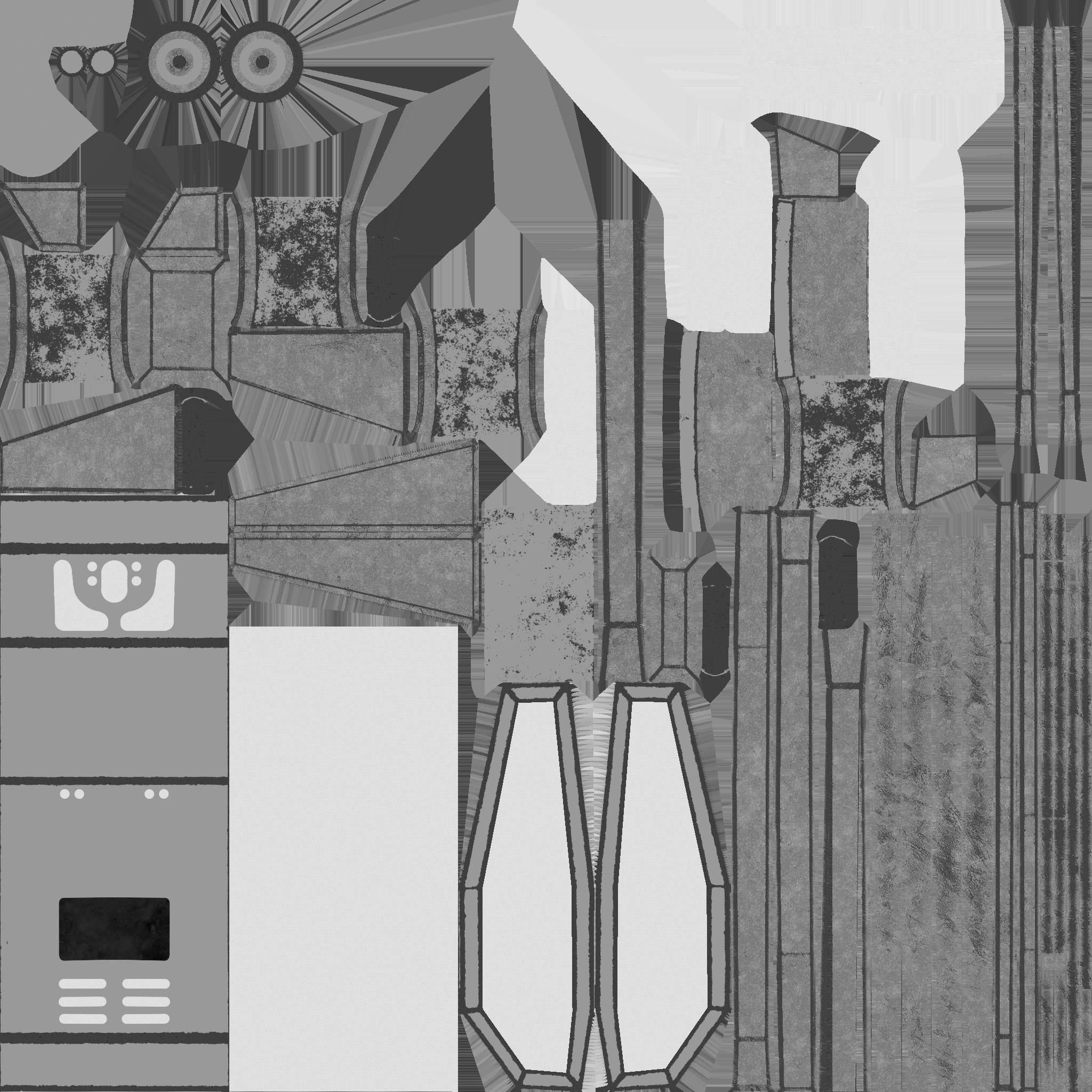 SciFi Backpack F09 Red - Fashion Character Design Low-poly 3D model_24