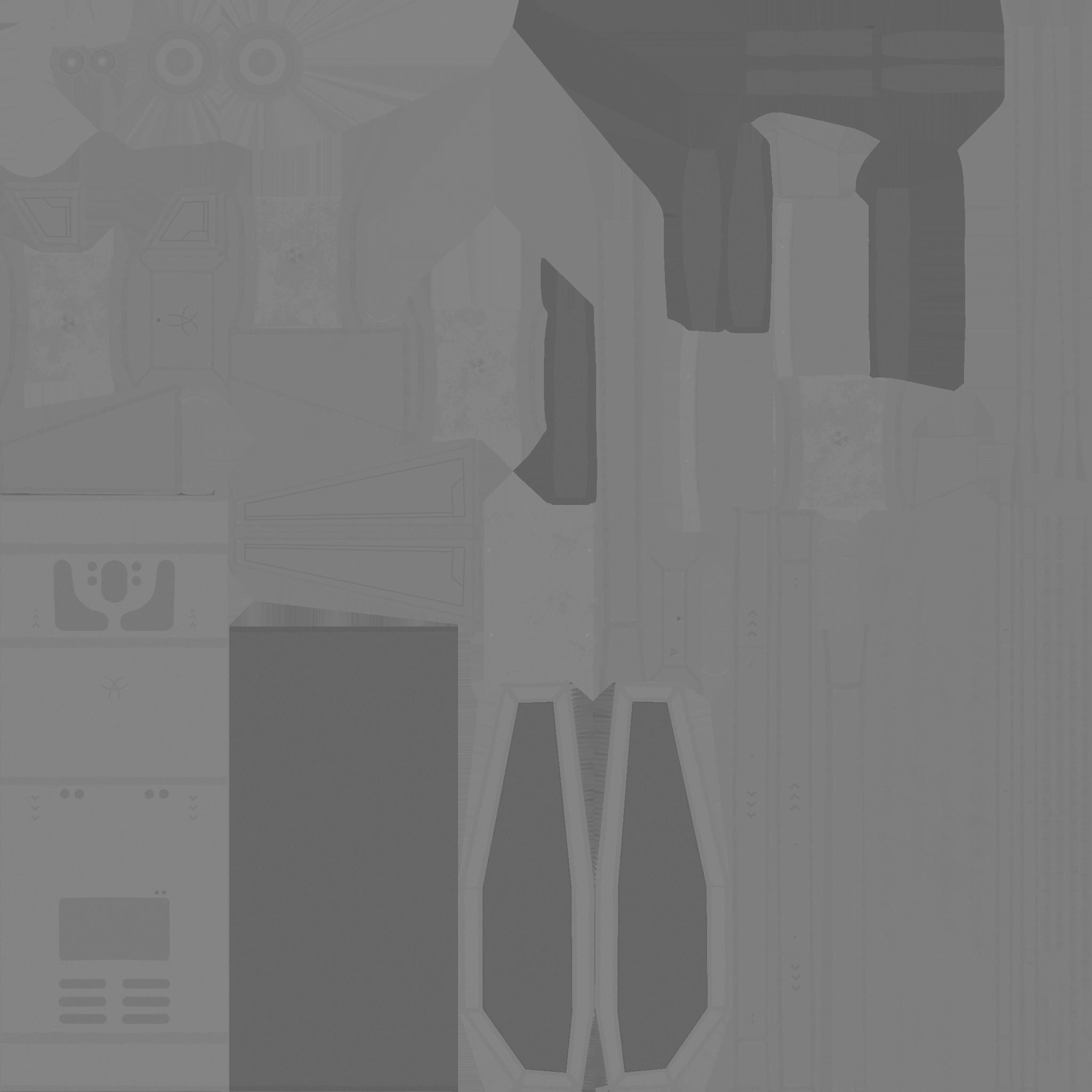 SciFi Backpack F09 Red - Fashion Character Design Low-poly 3D model_21