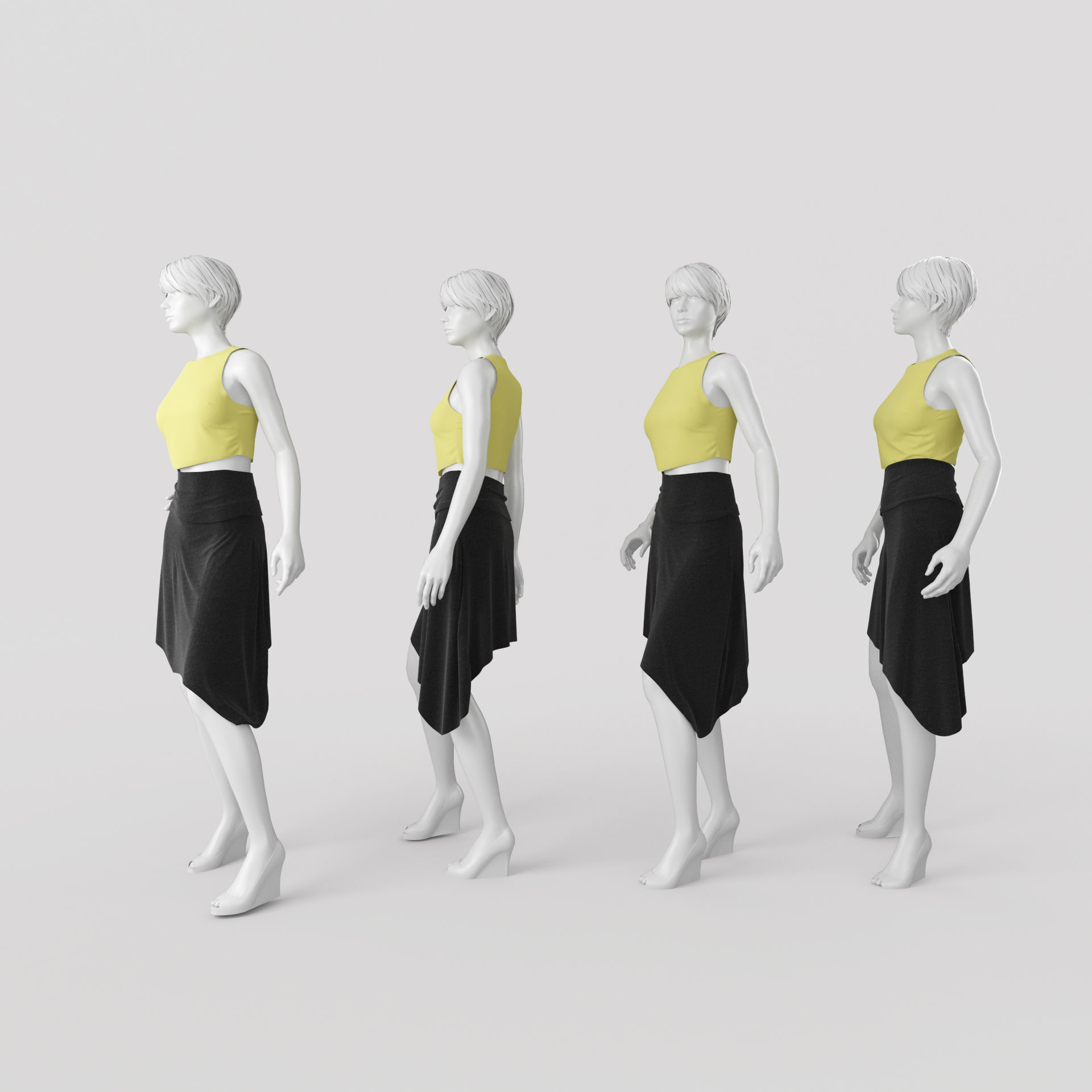 Woman Mannequin 4 3D model_1
