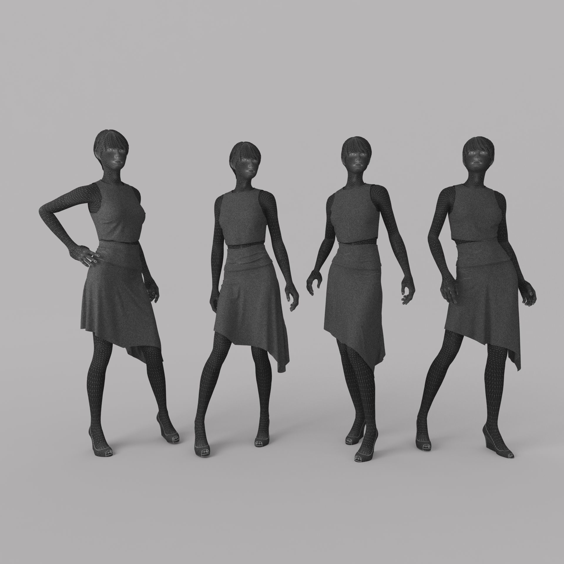Woman Mannequin 4 3D model_4