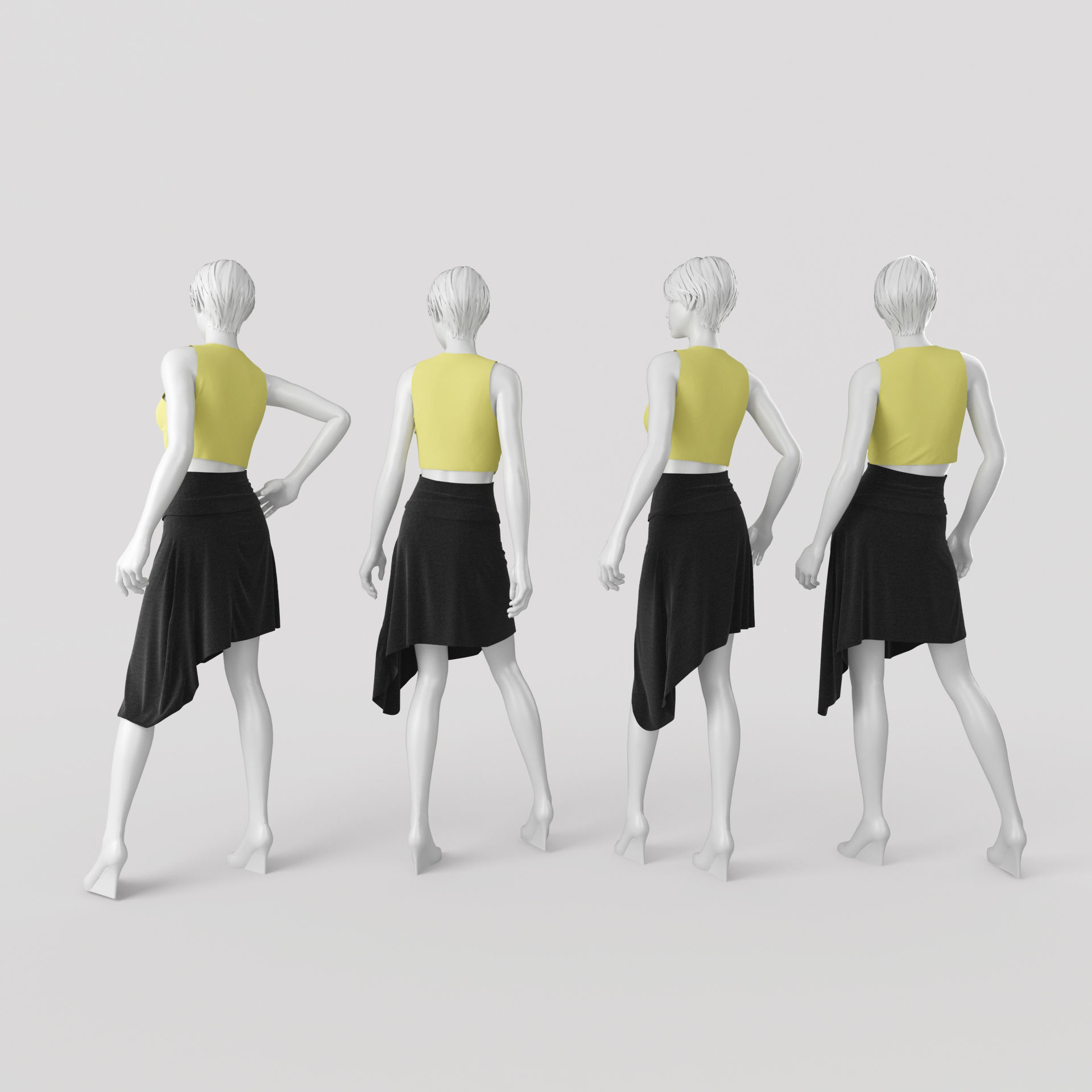 Woman Mannequin 4 3D model_2