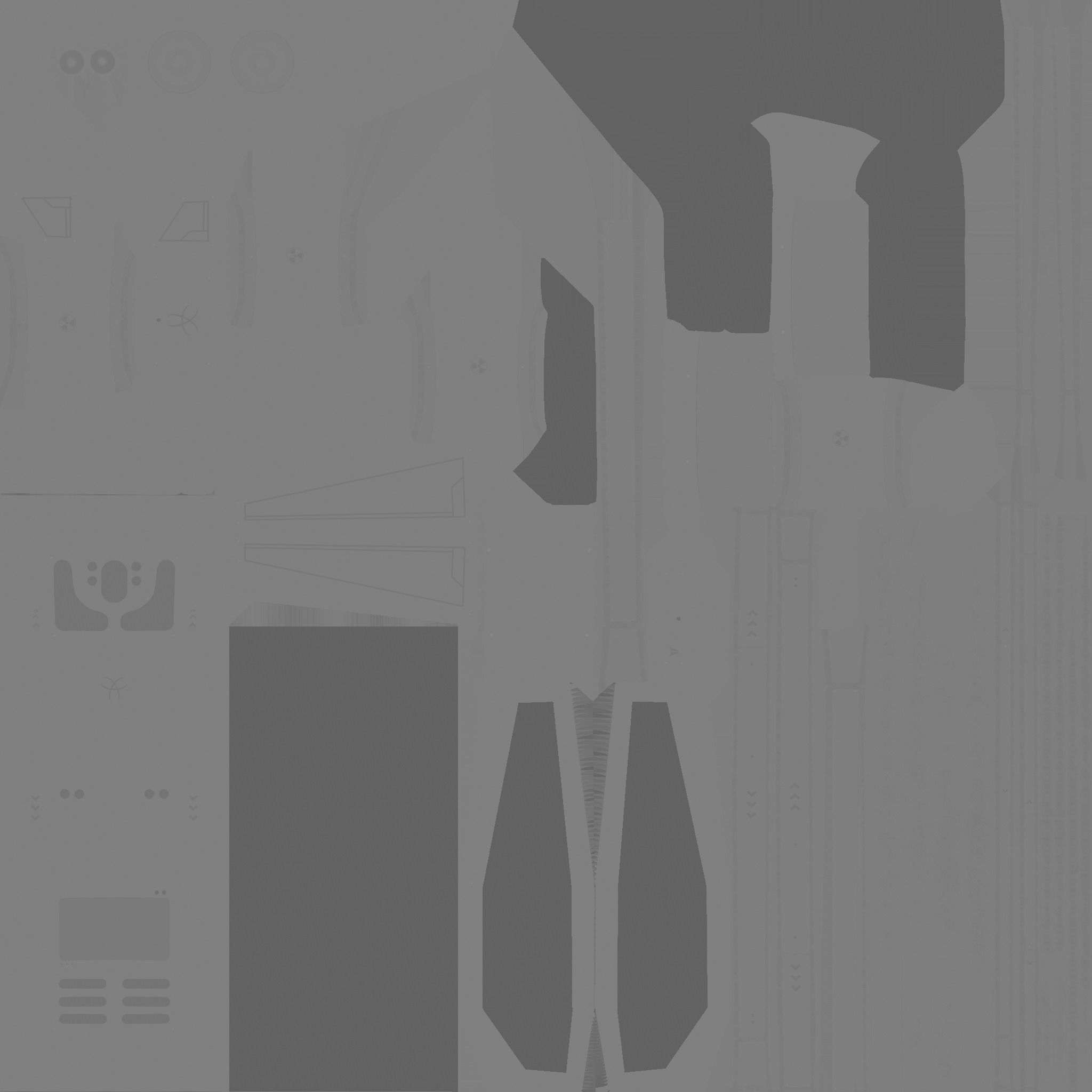 SciFi Backpack F10 Aluminum - Fashion Character Design Low-poly 3D model_21