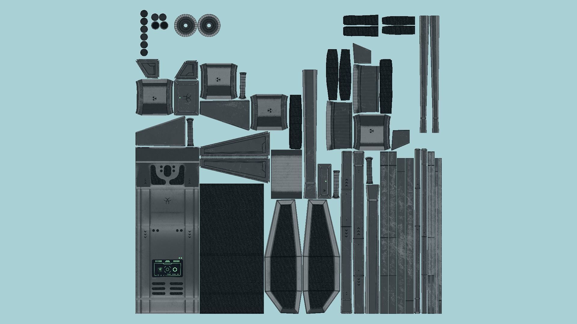 10 SciFi Backpack F Collection - Fashion Character Design _66