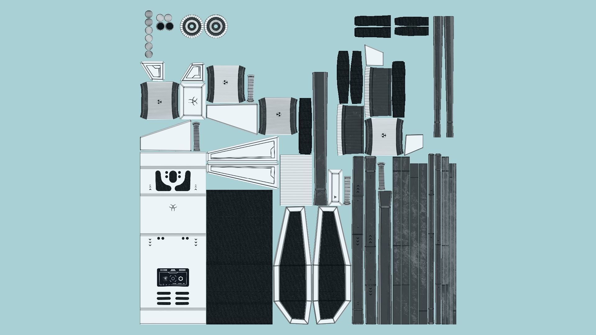 10 SciFi Backpack F Collection - Fashion Character Design _62