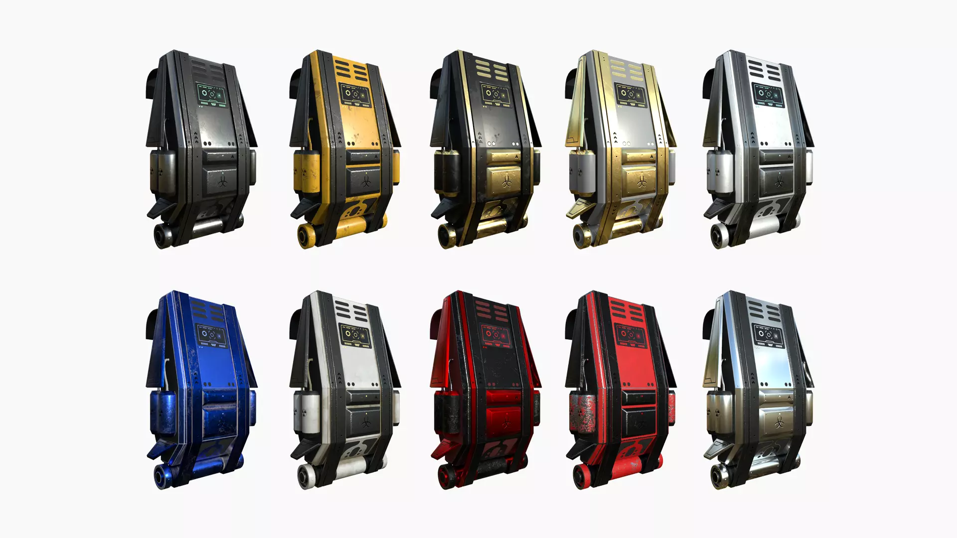 10 SciFi Backpack F Collection - Fashion Character Design _0