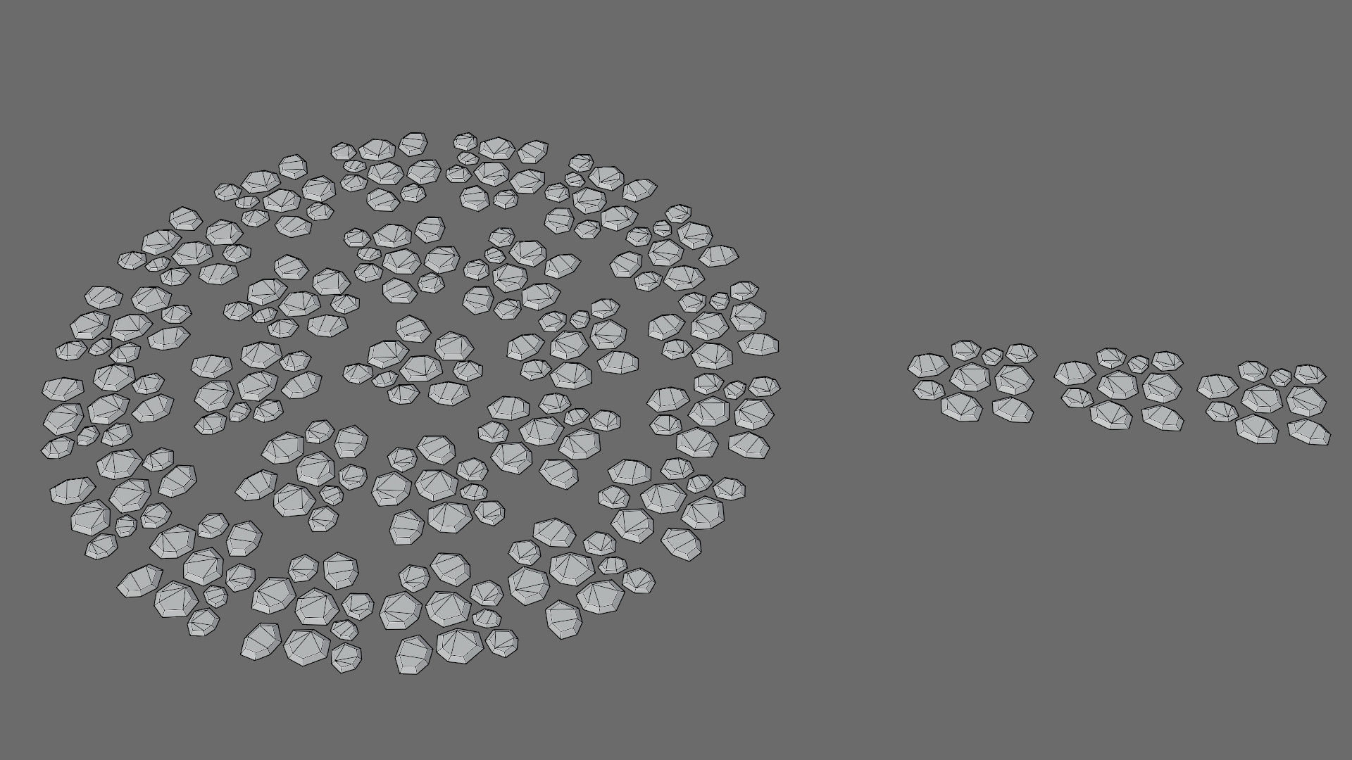 Cartoon sea village Low-poly 3D model_45