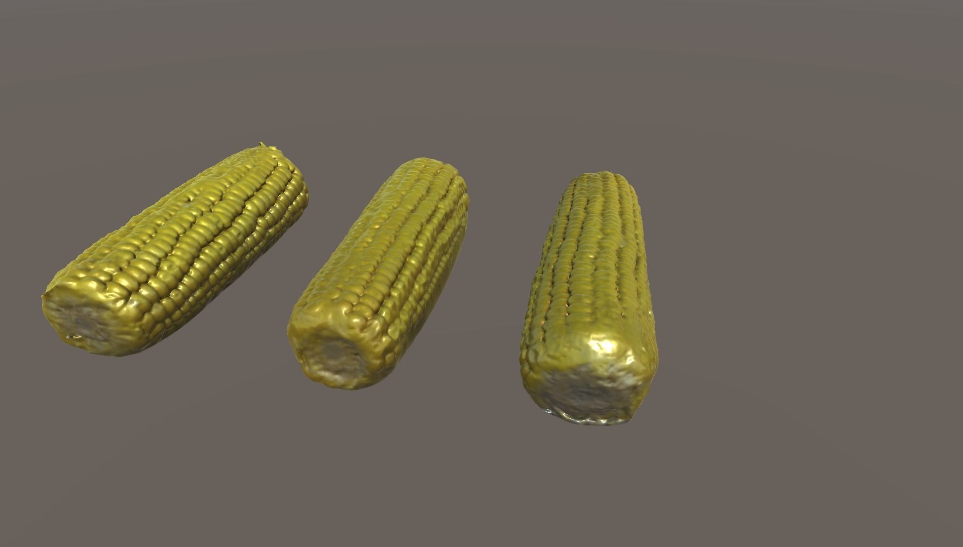 Scanned Corn Low-poly 3D model_1