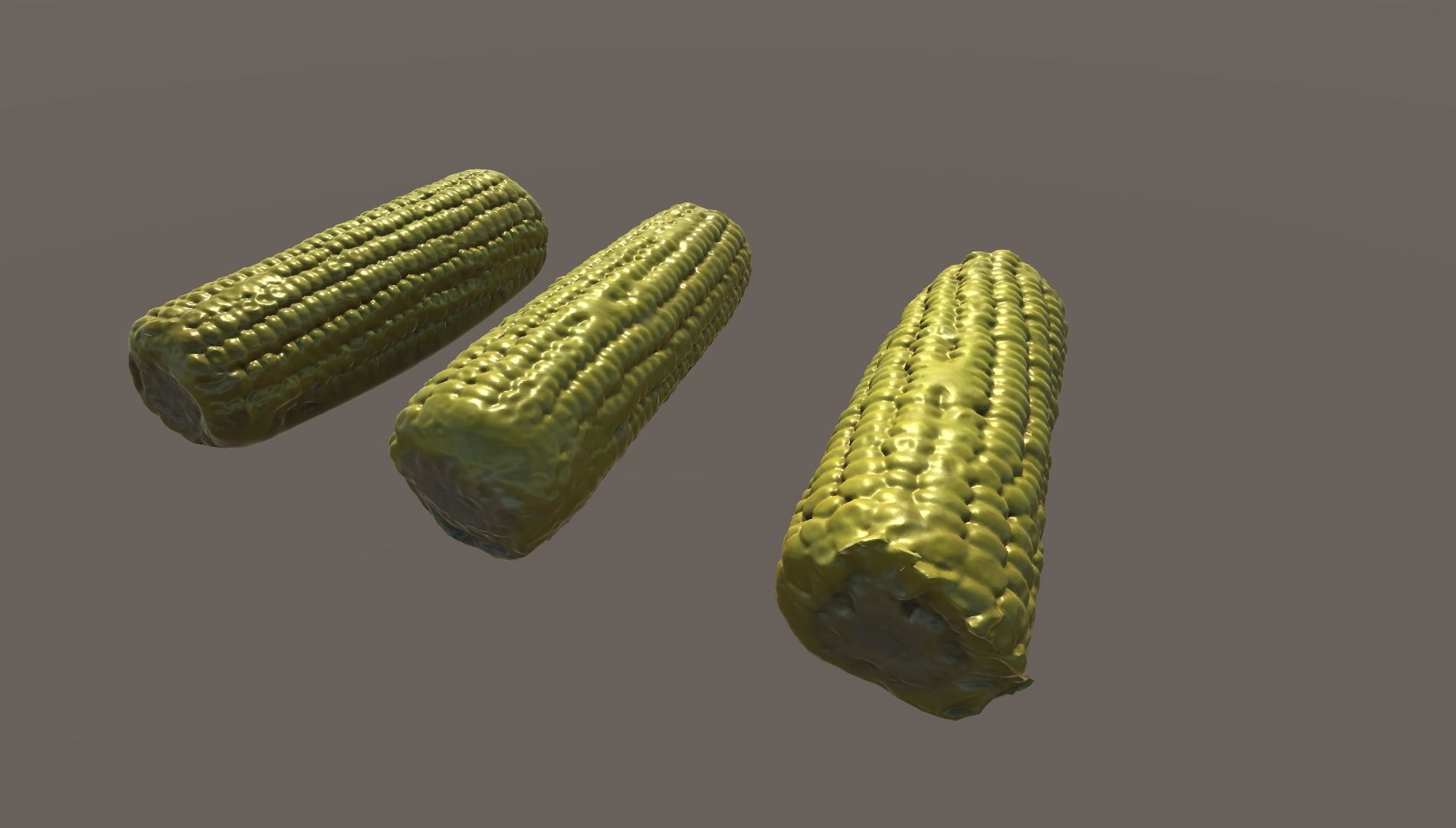 Scanned Corn Low-poly 3D model_2