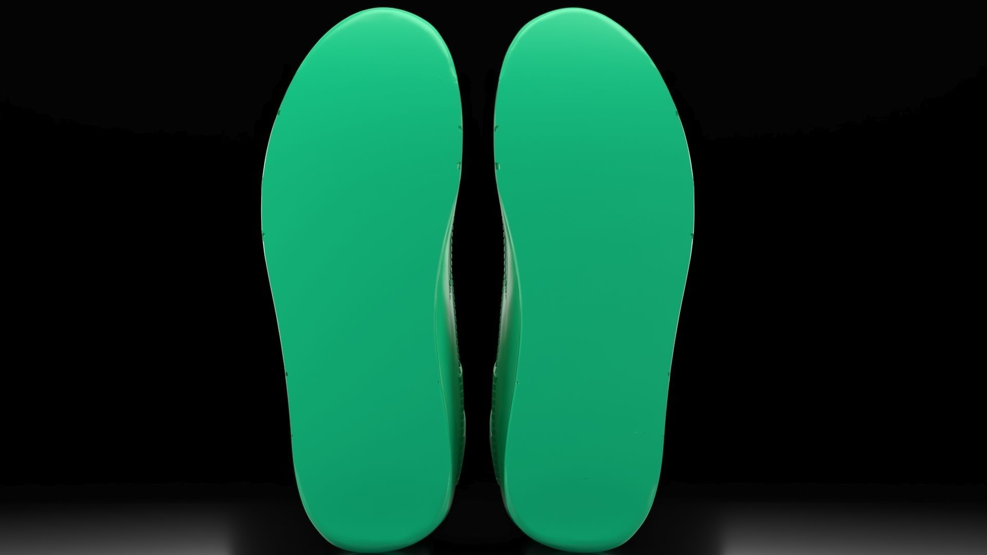 Air Jordan 4 with flat sole bottom 3D print model_4