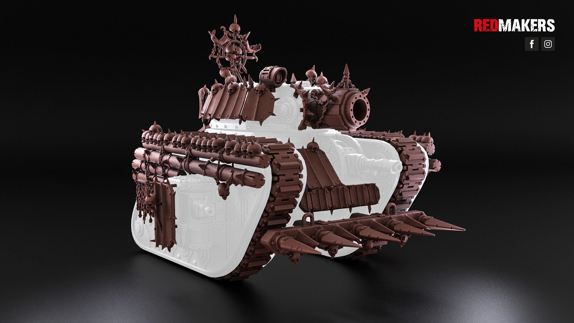Renegade Set for the Legendary Battle Tank - Heretics 3D print model_2