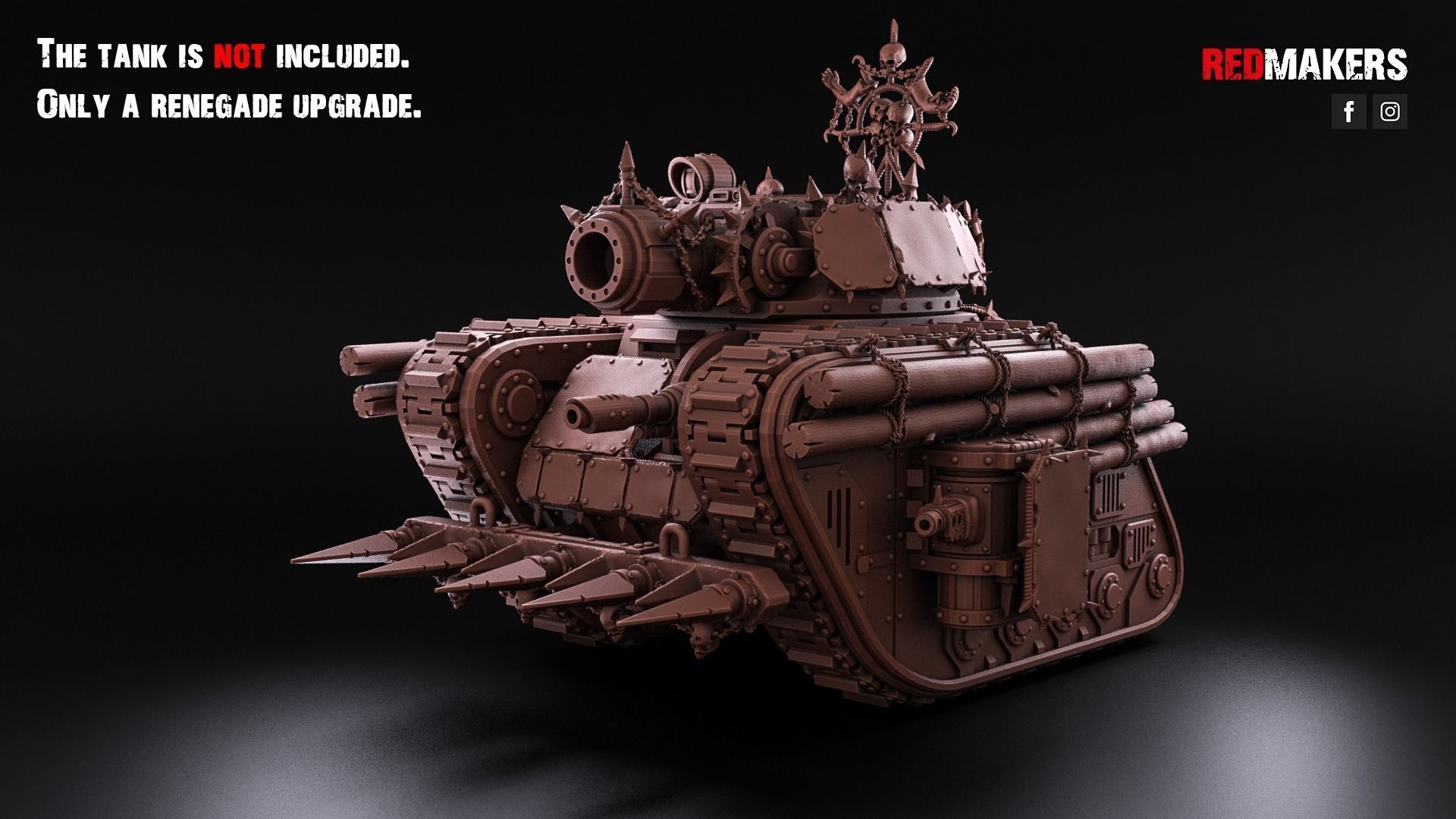 Renegade Set for the Legendary Battle Tank - Heretics 3D print model_9