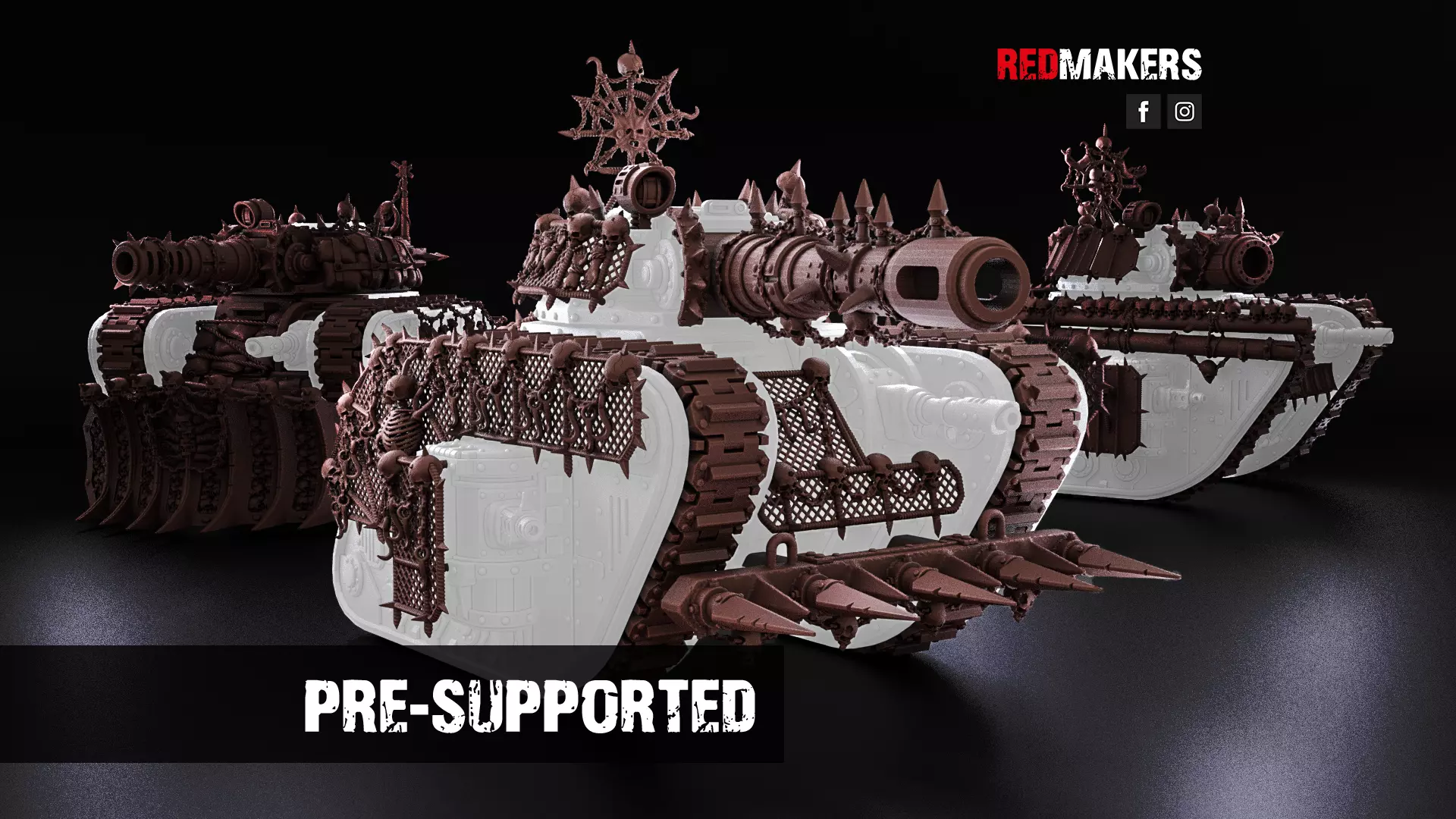 Renegade Set for the Legendary Battle Tank - Heretics 3D print model_0