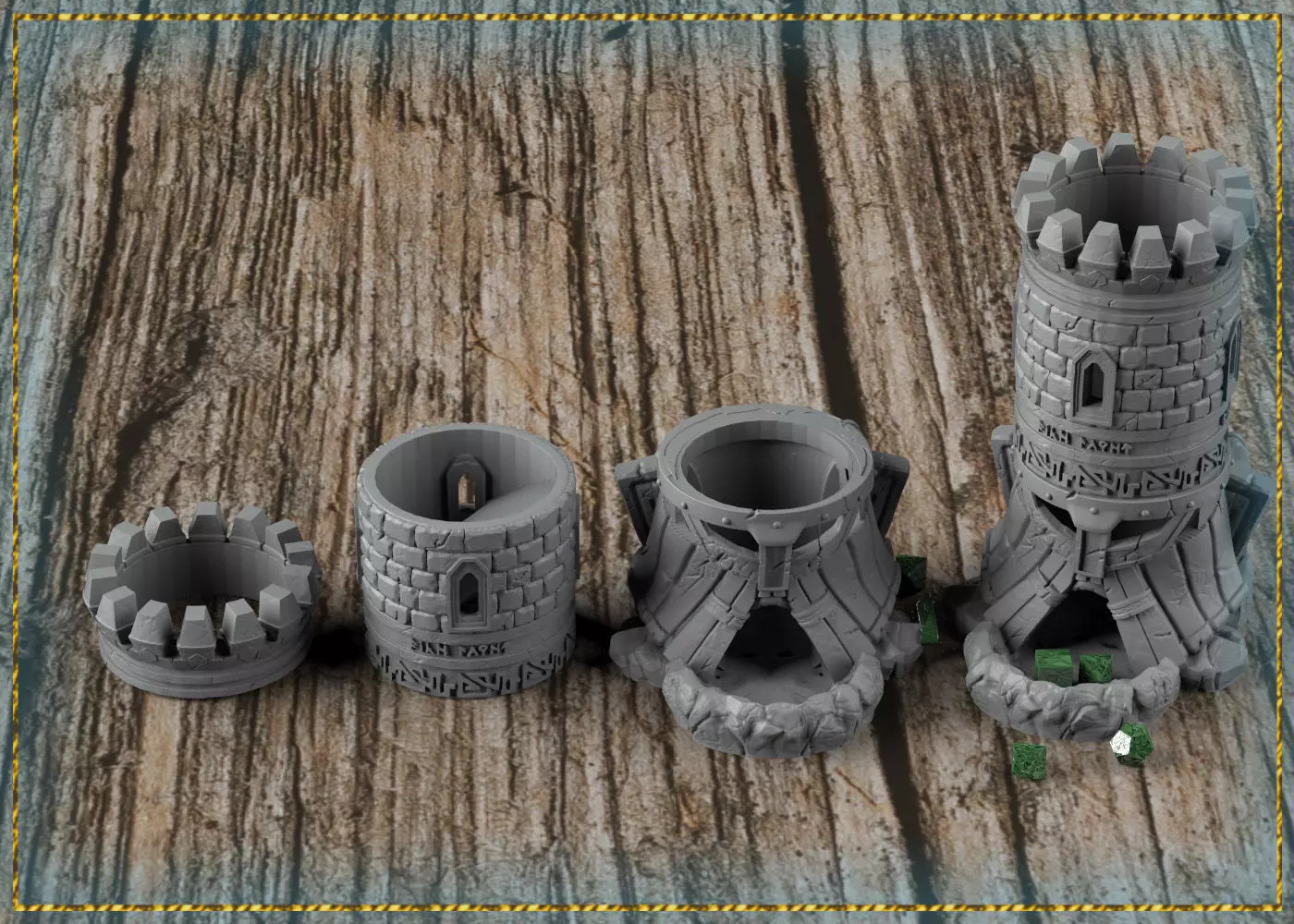 Dwarven Dice Tower 3D print model_0