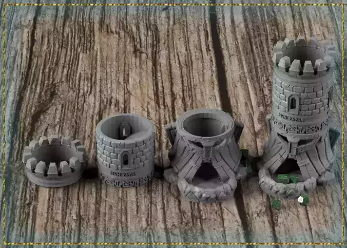 Dwarven Dice Tower 3D print model
