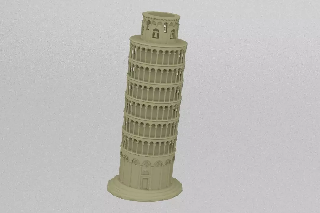 Tower Pisa 3D print model_0