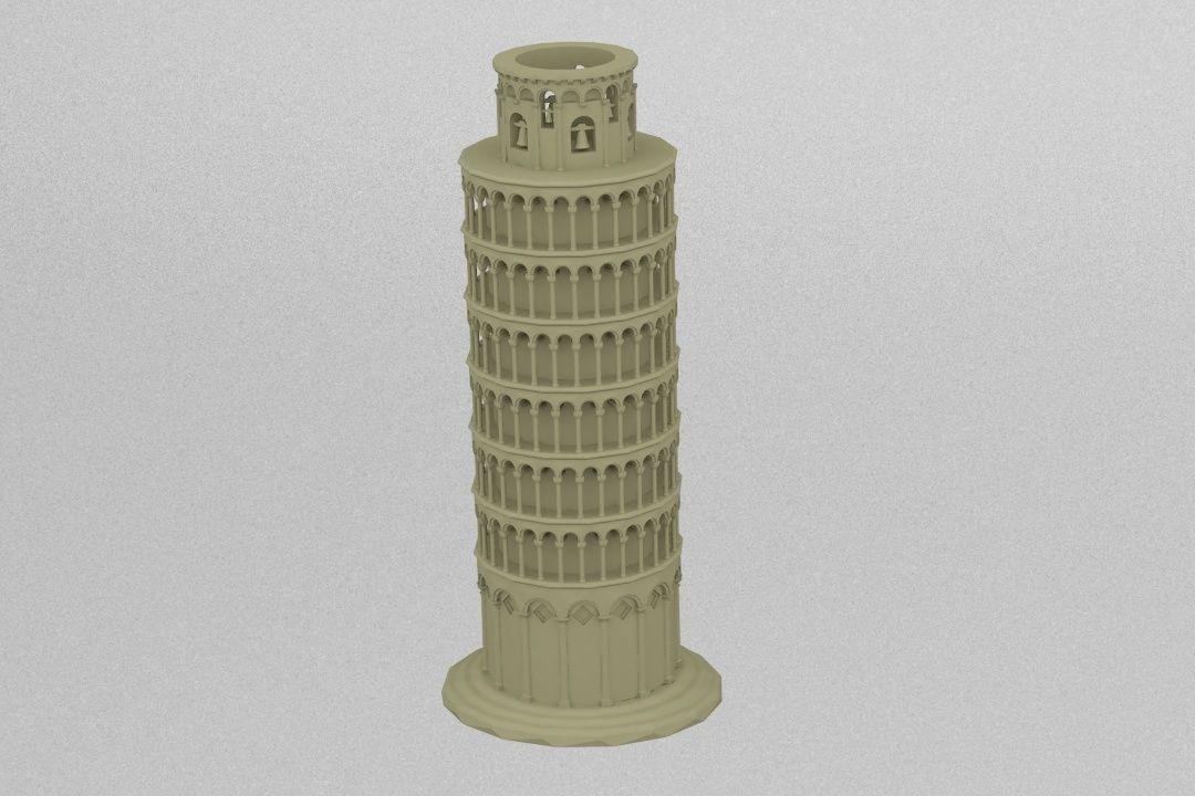 Tower Pisa 3D print model_2