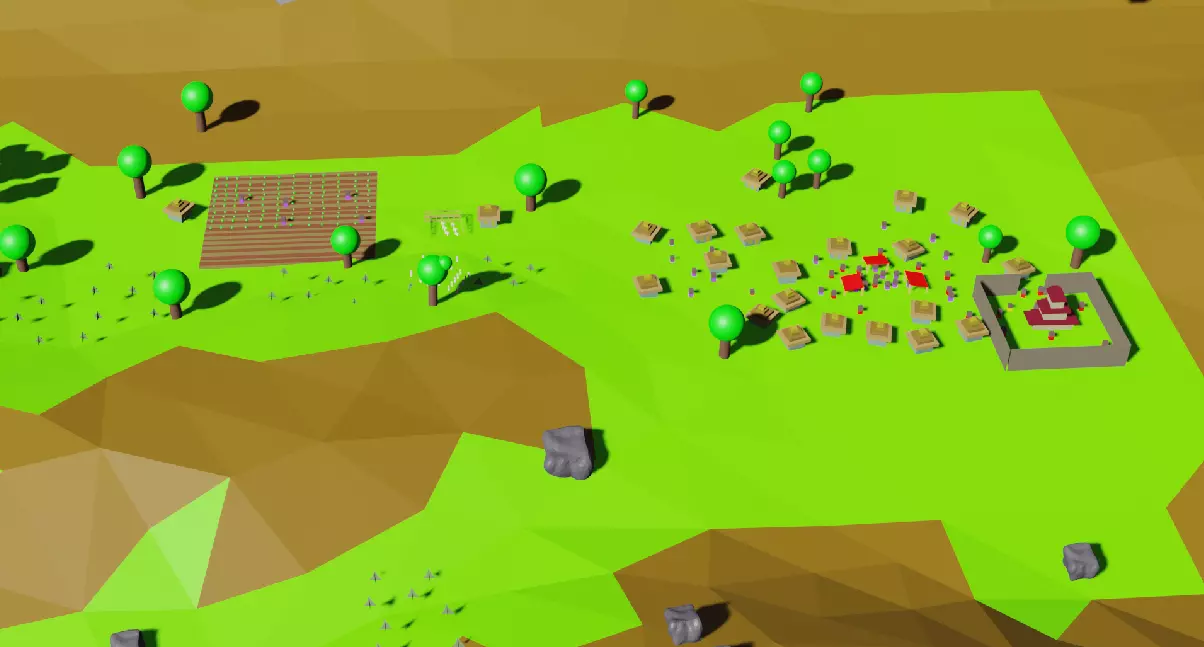 The simple village 3D model_0