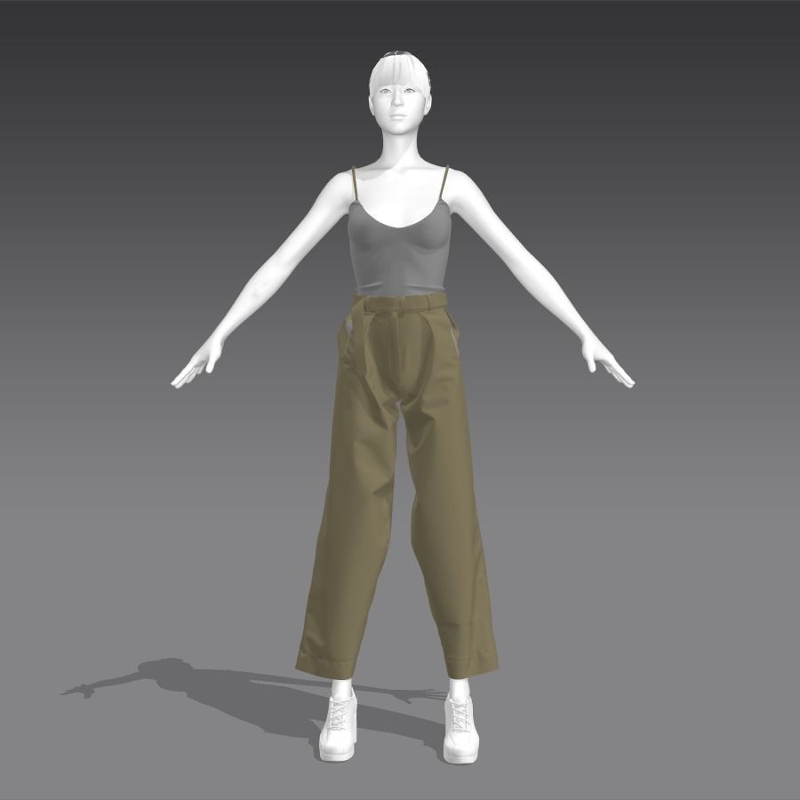 Woman Mannequin 9 3D model_7