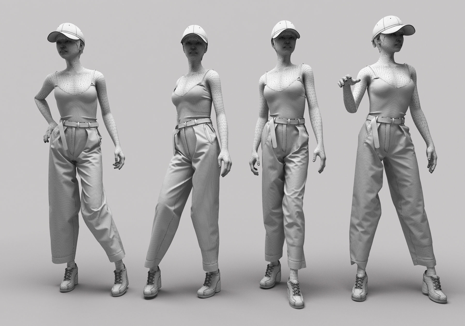 Woman Mannequin 9 3D model_4