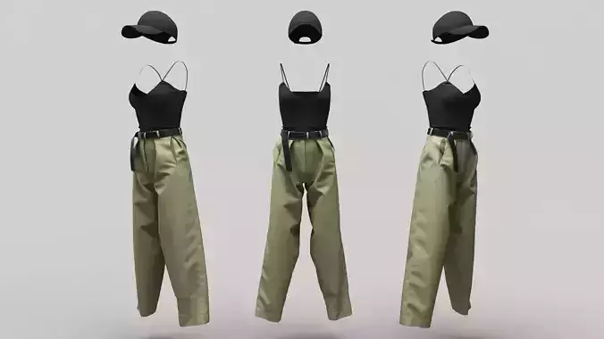 Female Clothing 09 3D model