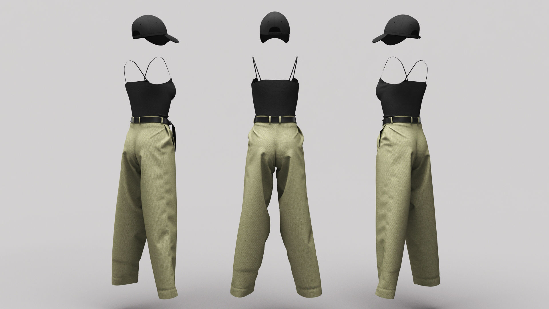 Female Clothing 09 3D model_2