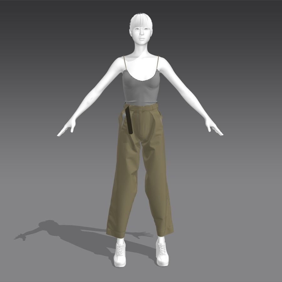 Female Clothing 09 3D model_6
