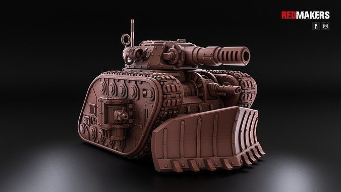 Renegade Legendary Battle Tank - Heretics 3D print model 4