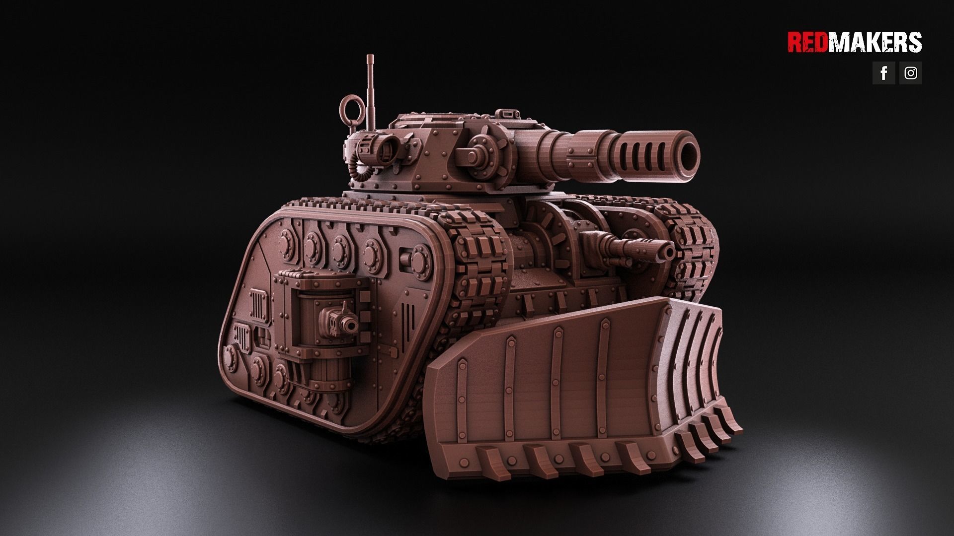 Renegade Legendary Battle Tank - Heretics 3D print model_4
