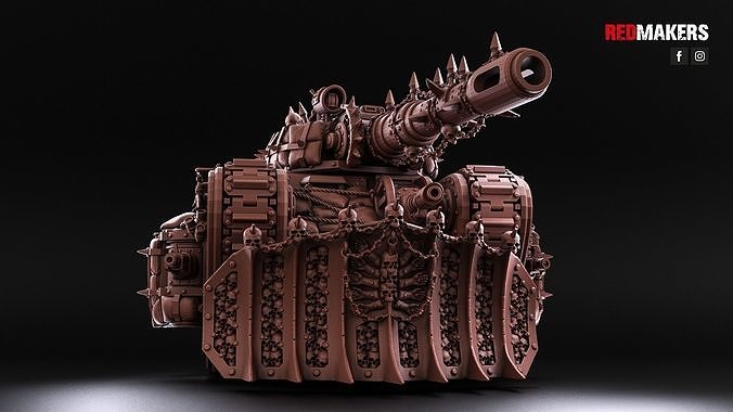 Renegade Legendary Battle Tank - Heretics 3D print model 6
