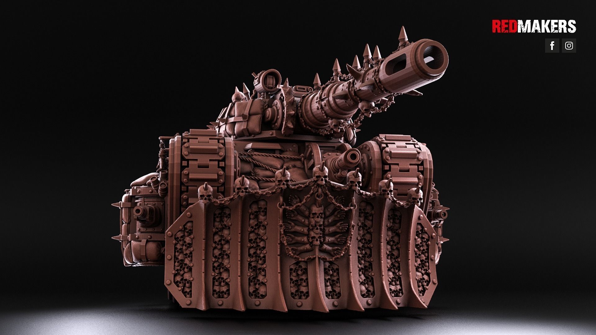 Renegade Legendary Battle Tank - Heretics 3D print model_6