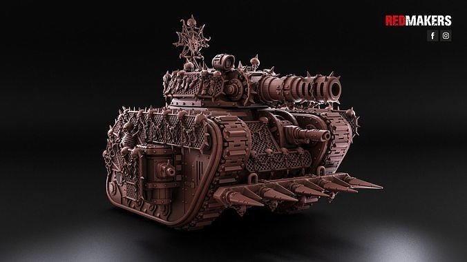 Renegade Legendary Battle Tank - Heretics 3D print model 2