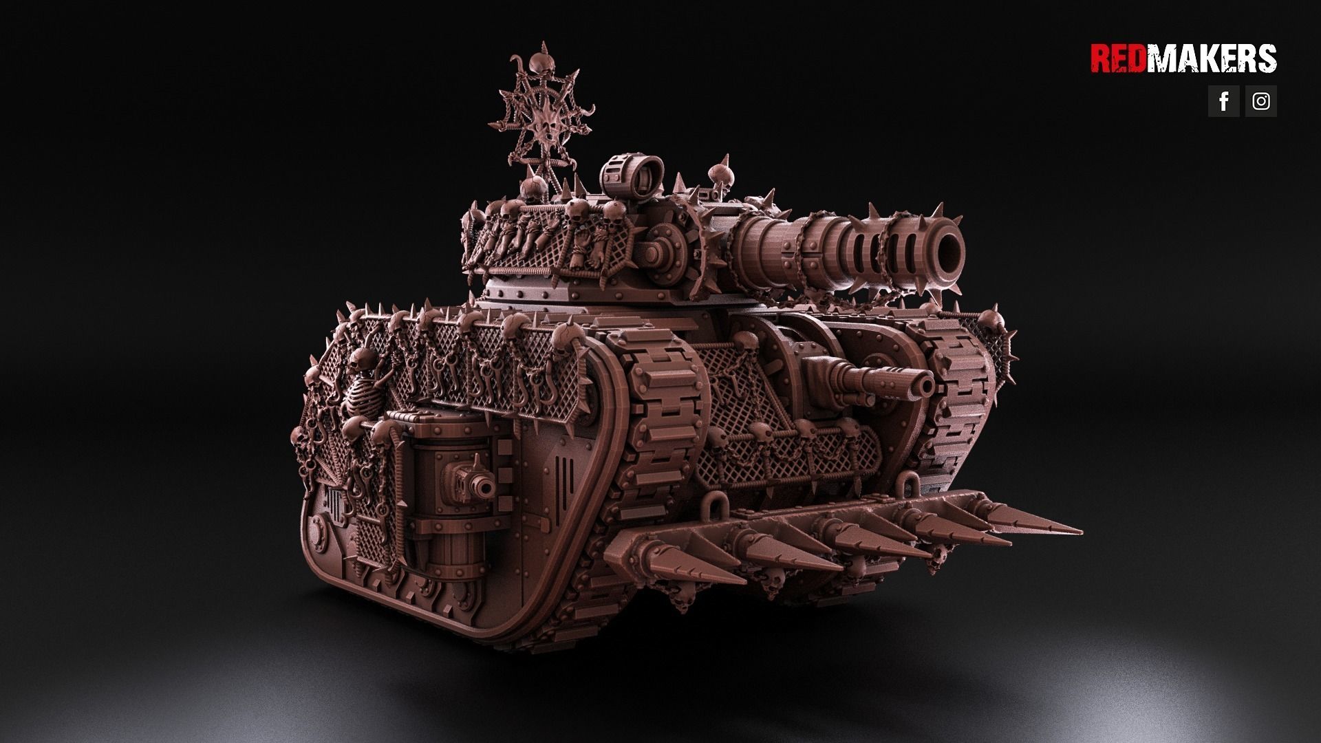 Renegade Legendary Battle Tank - Heretics 3D print model_2