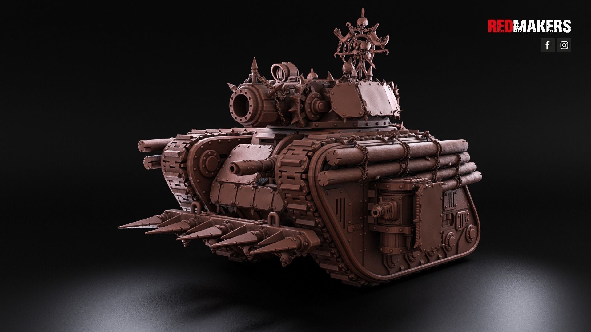 Renegade Legendary Battle Tank - Heretics 3D print model_12