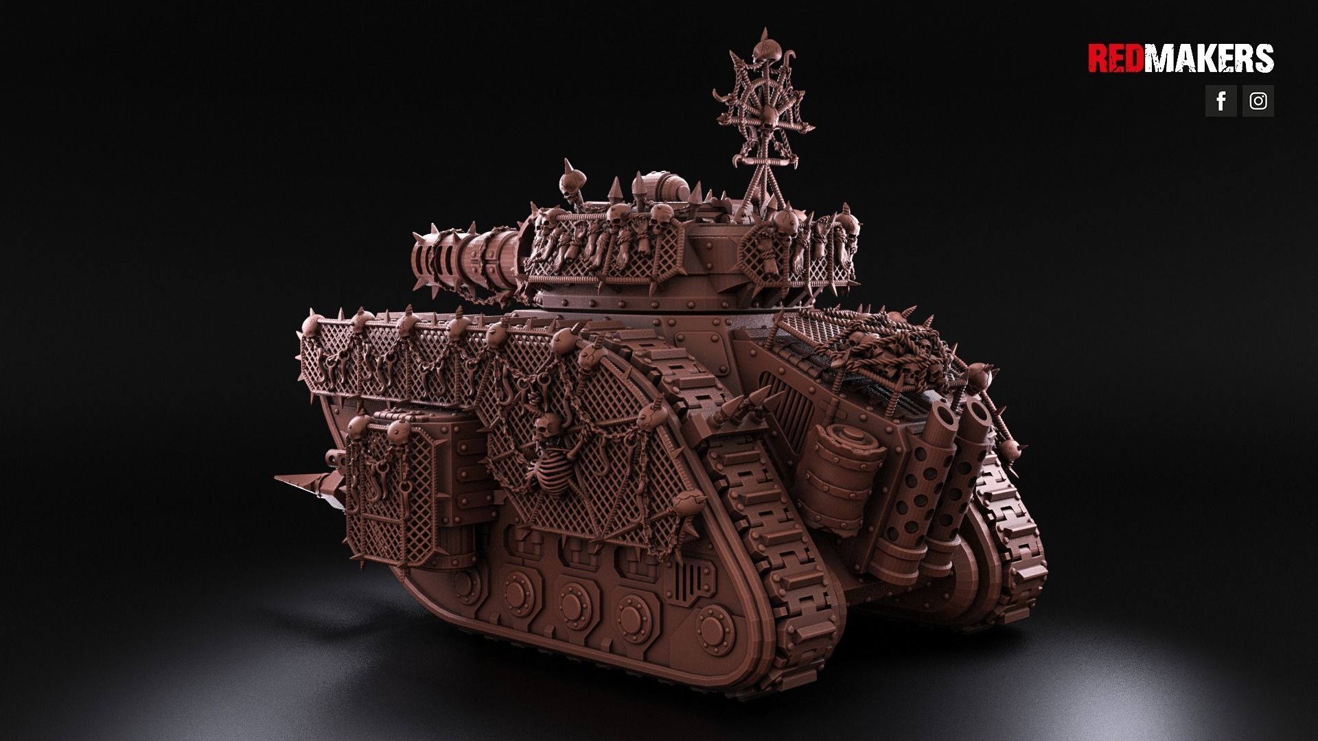 Renegade Legendary Battle Tank - Heretics 3D print model_21