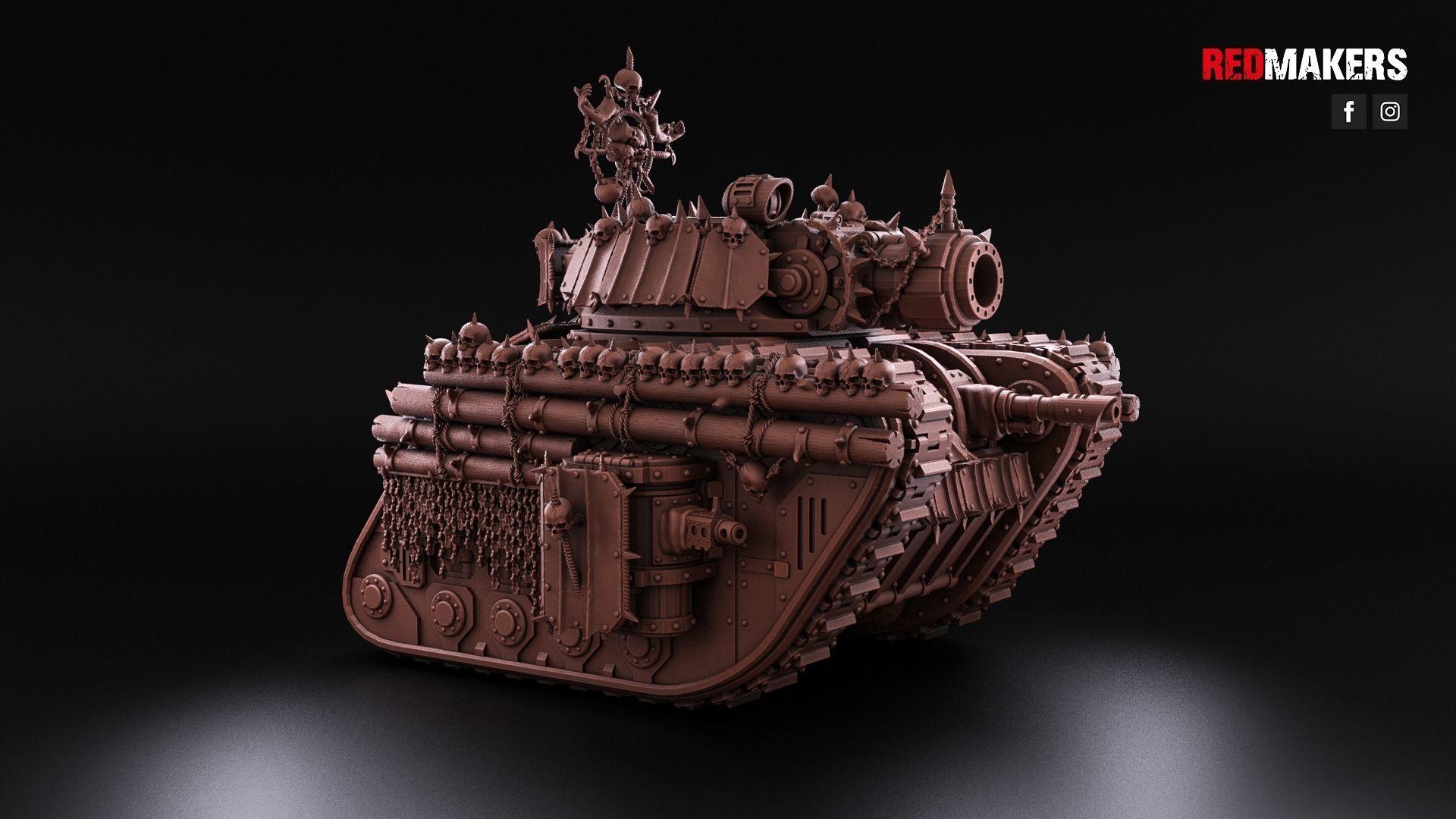 Renegade Legendary Battle Tank - Heretics 3D print model_27