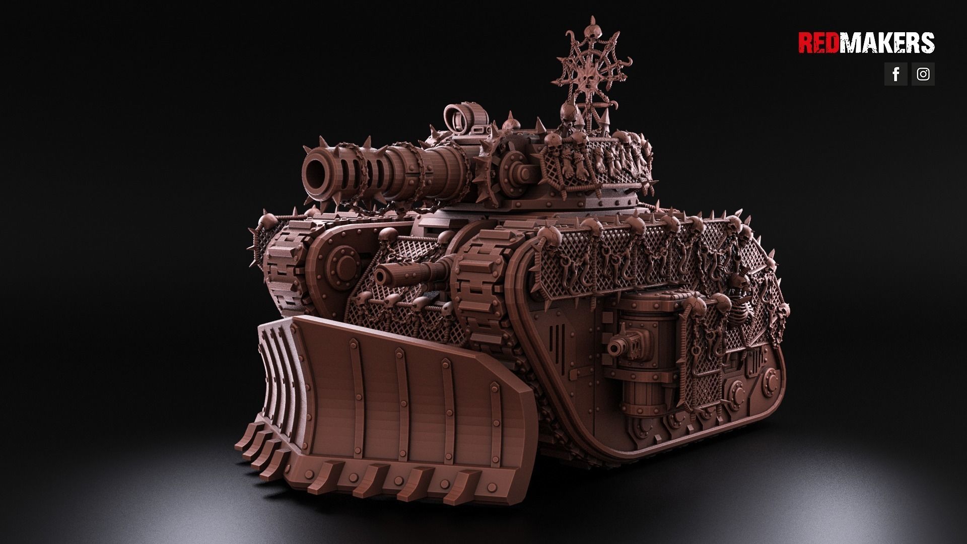 Renegade Legendary Battle Tank - Heretics 3D print model_33