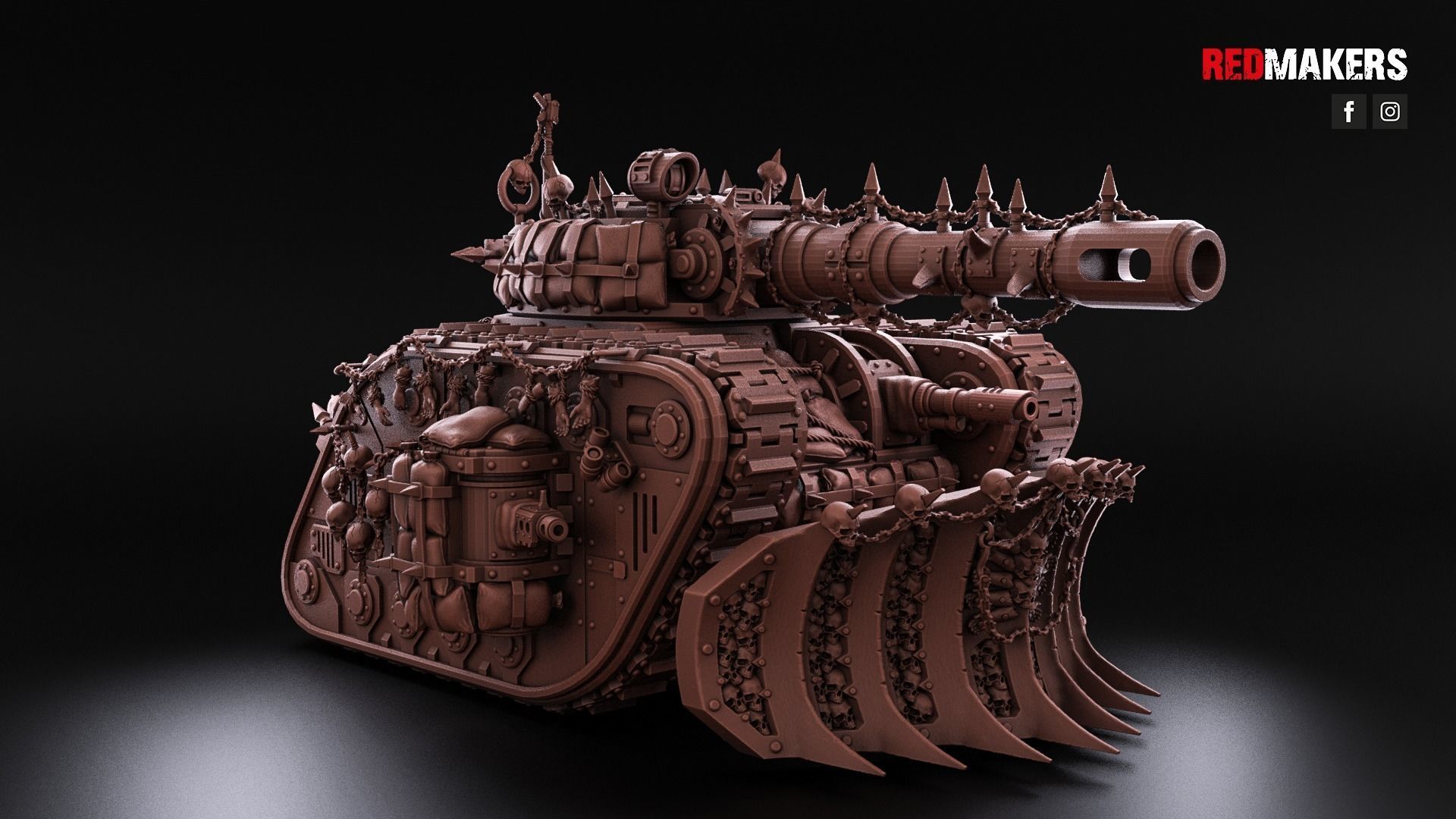 Renegade Legendary Battle Tank - Heretics 3D print model_14