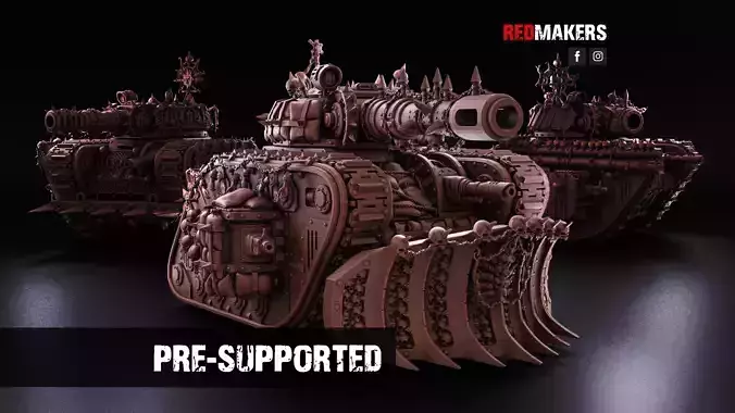 Renegade Legendary Battle Tank - Heretics 3D print model