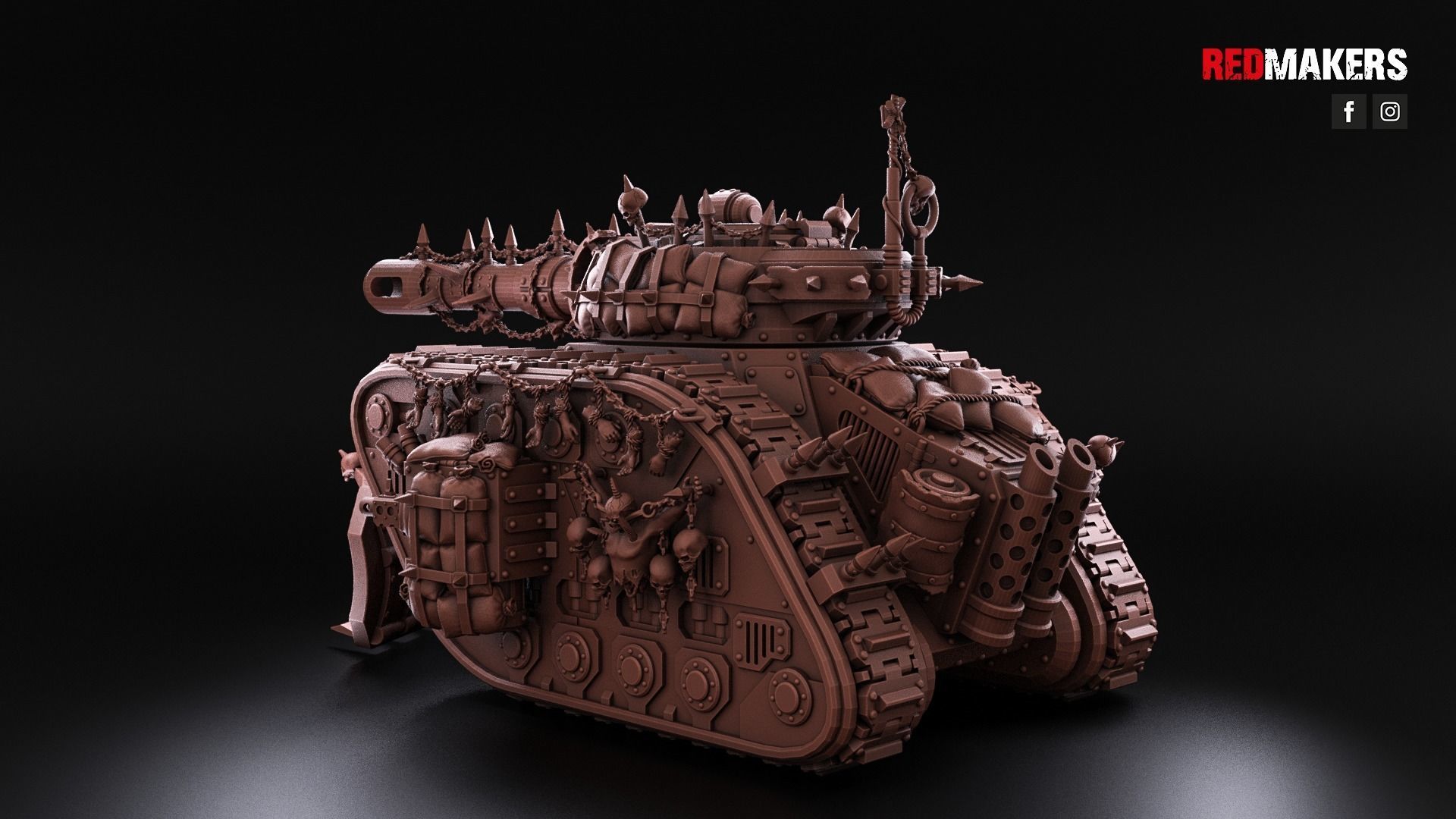 Renegade Legendary Battle Tank - Heretics 3D print model_20