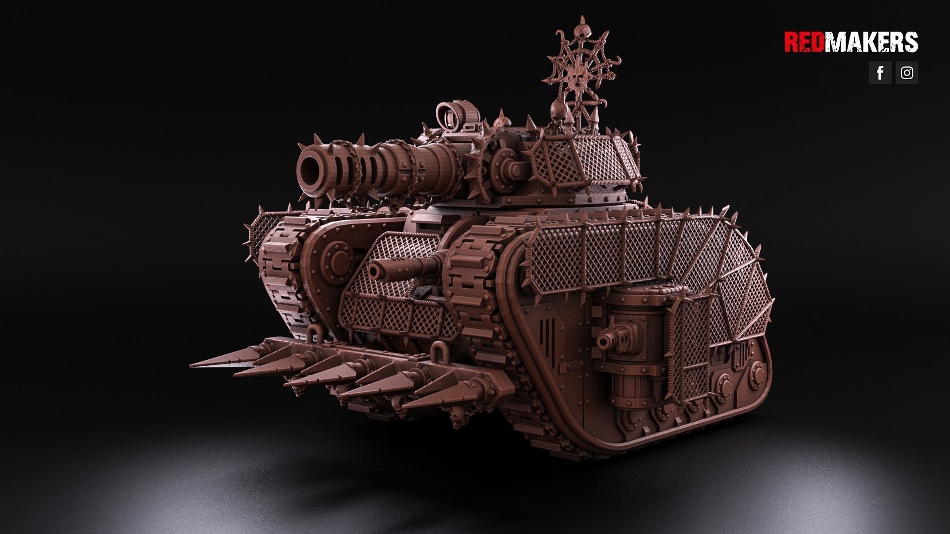Renegade Legendary Battle Tank - Heretics 3D print model_10